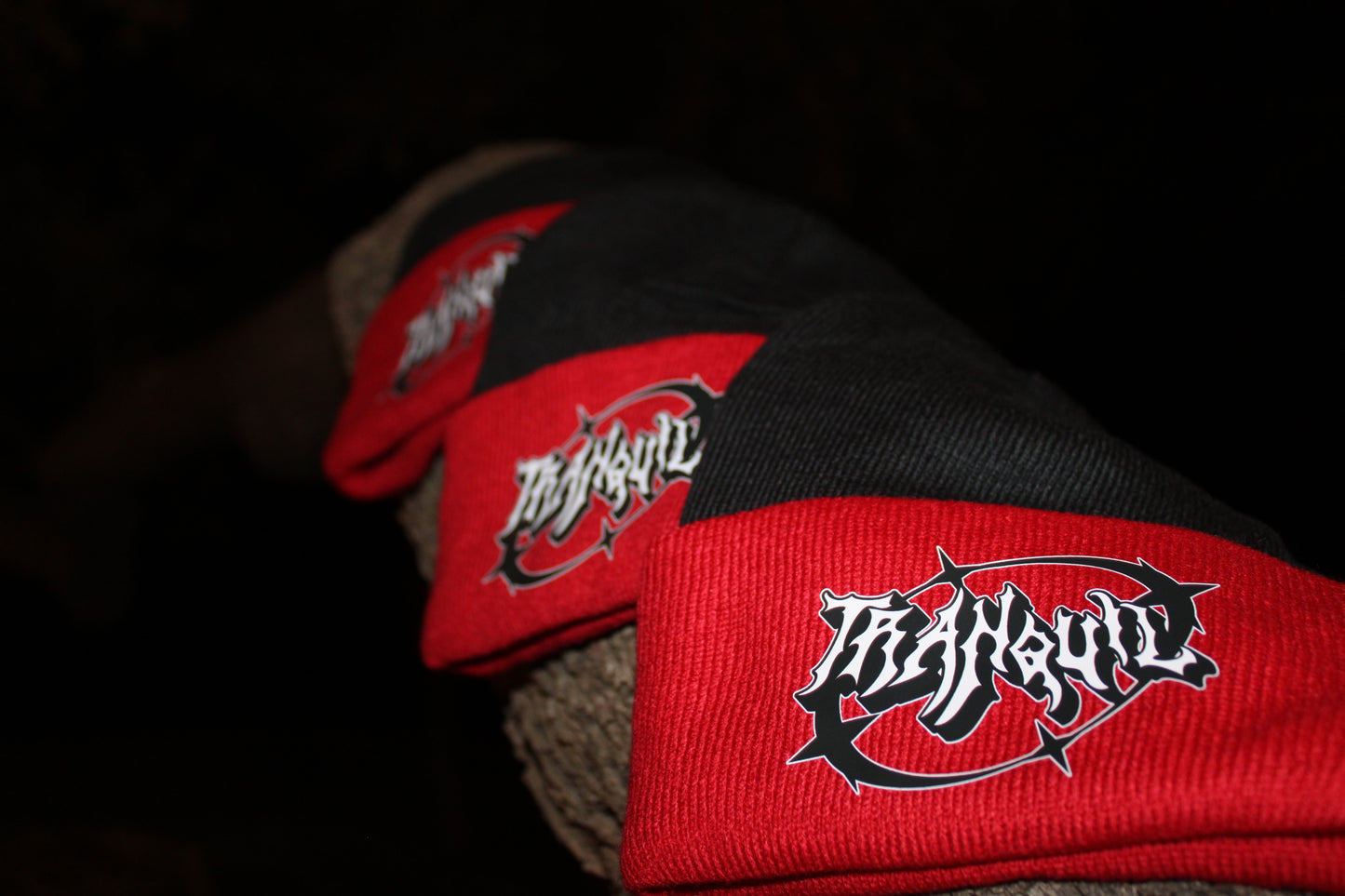 Black & Red Tranquil Beanie