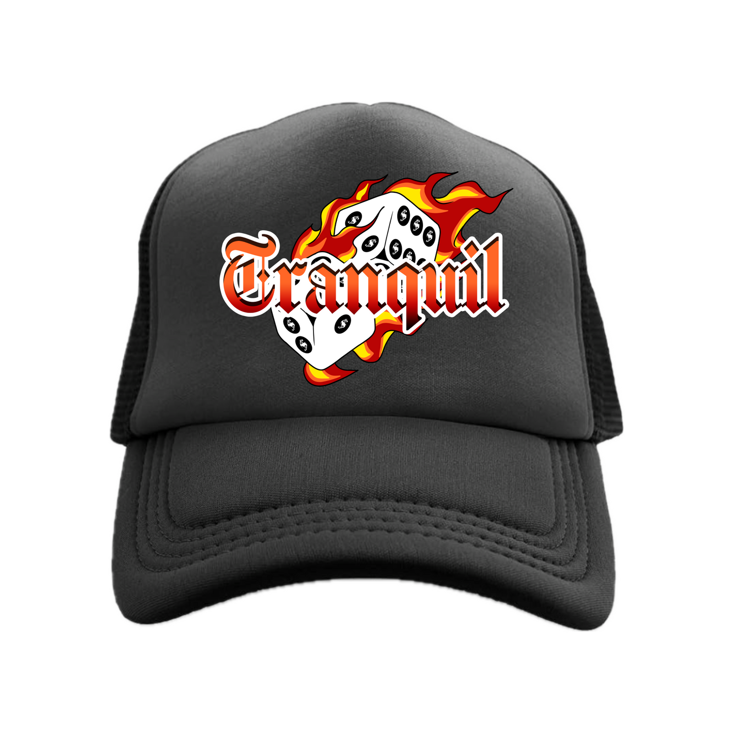 Flaming Dice Hat